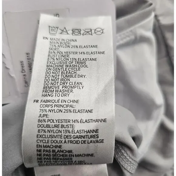 Varley Carina Dress Light Gray Women's Sizw Lrg NWT - Picture 13 of 14